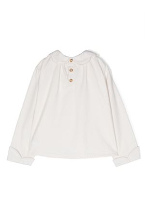 Ivory white organic cotton blouse DONSJE KIDS | 407120000006